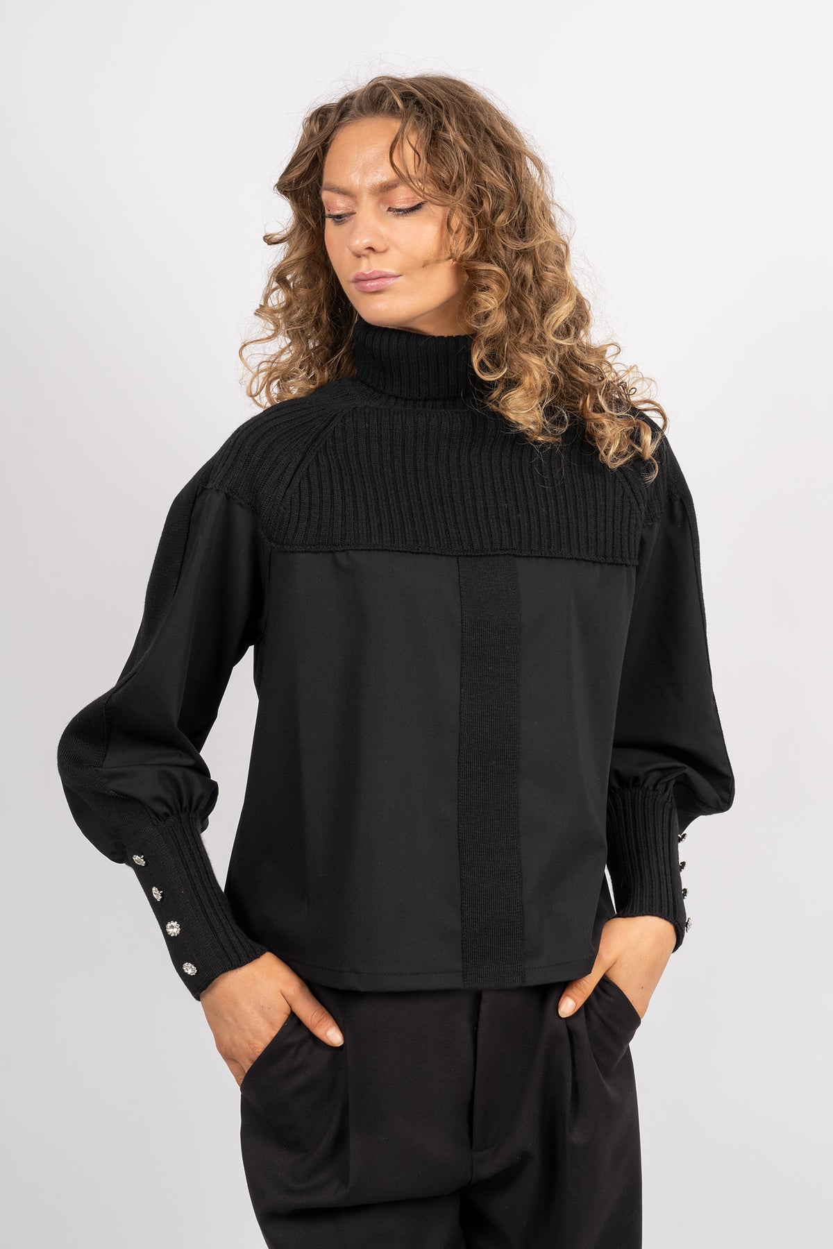 Cleo Merino Sweater - Black
