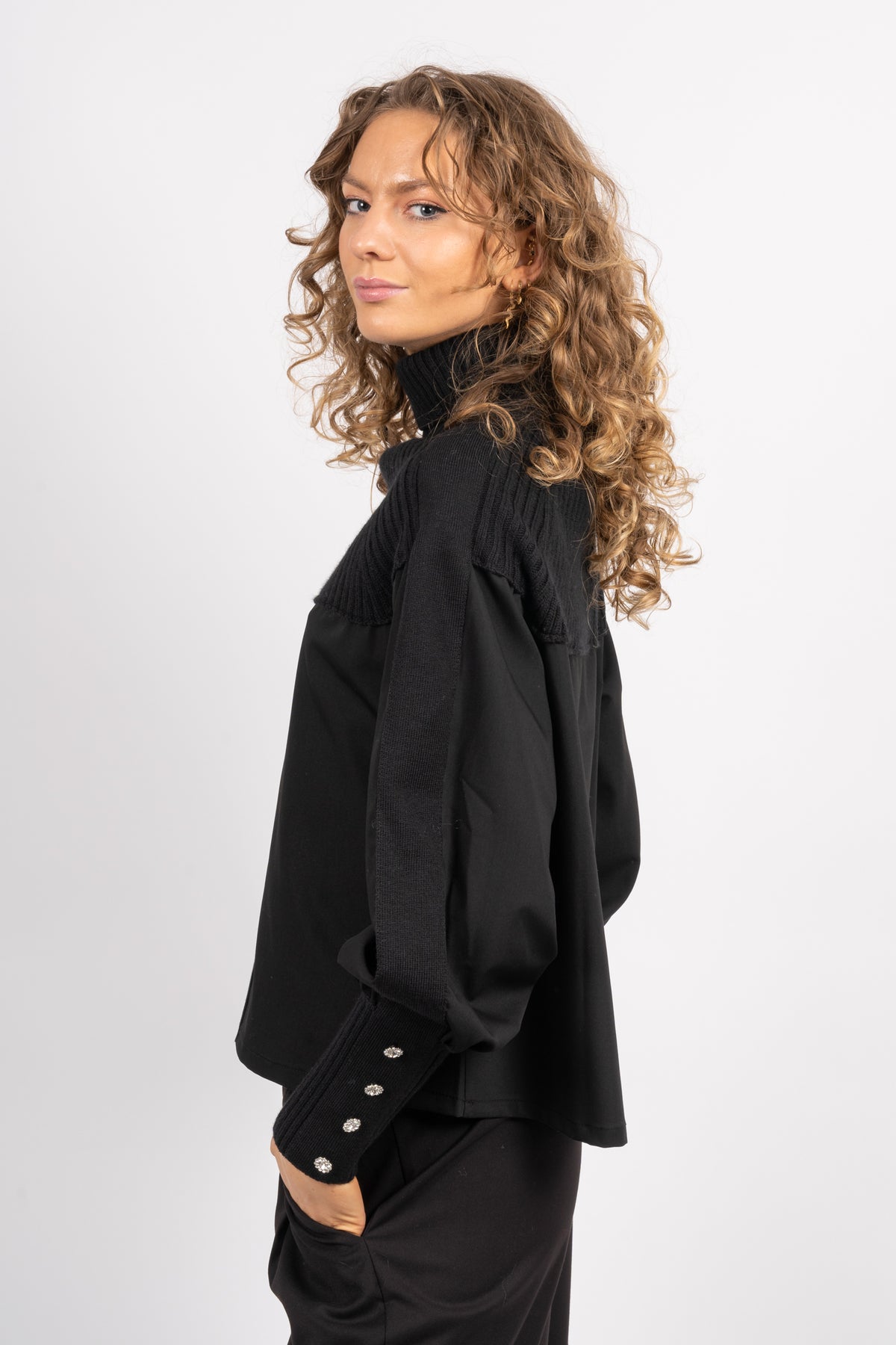 Cleo Merino Sweater - Black