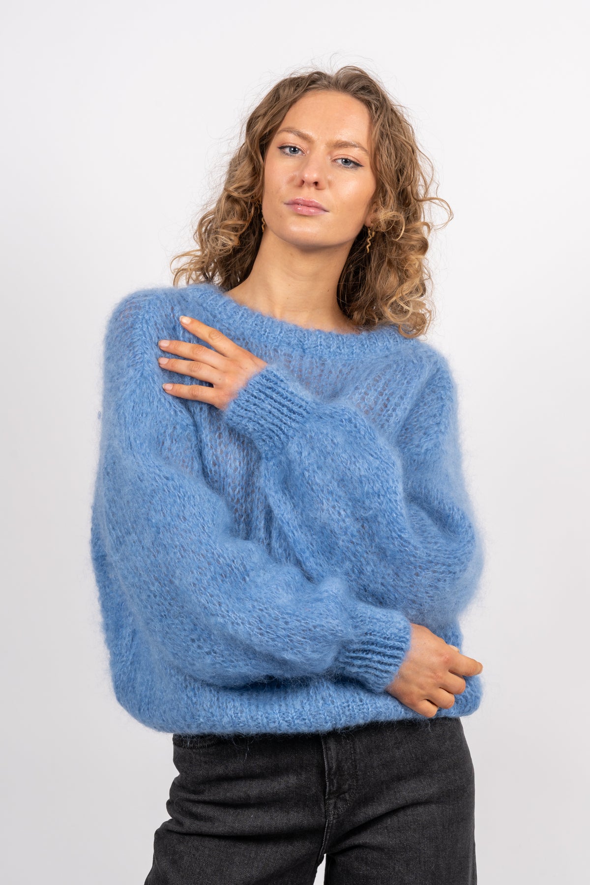 Toga Back Tie Pullover - Sky Blue