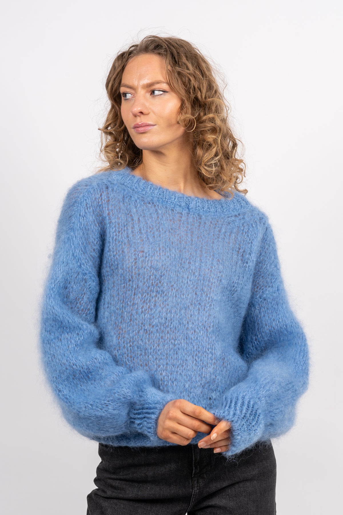 Toga Back Tie Pullover - Sky Blue