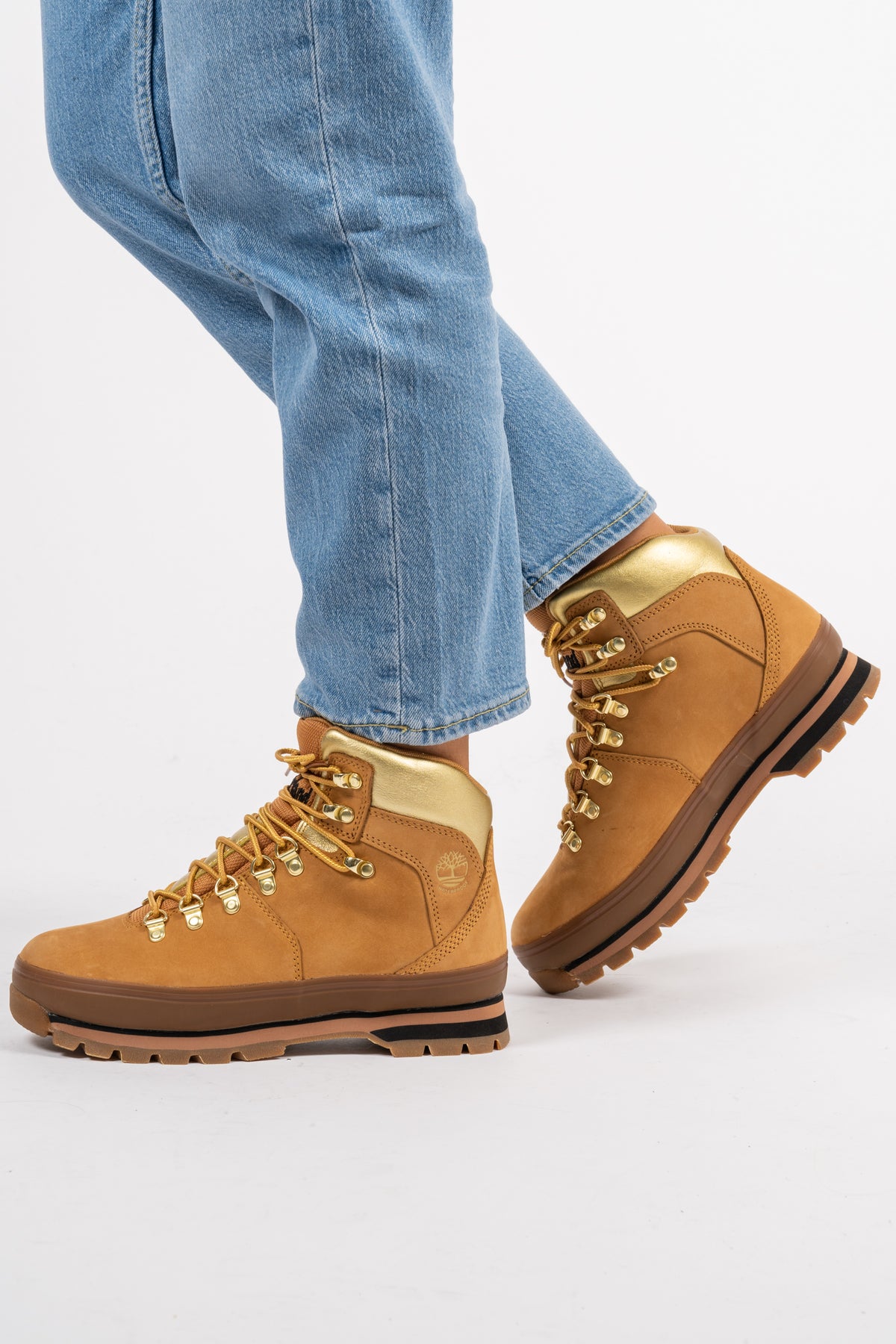 Euro Hiker - Wheat Nubuck With Gold