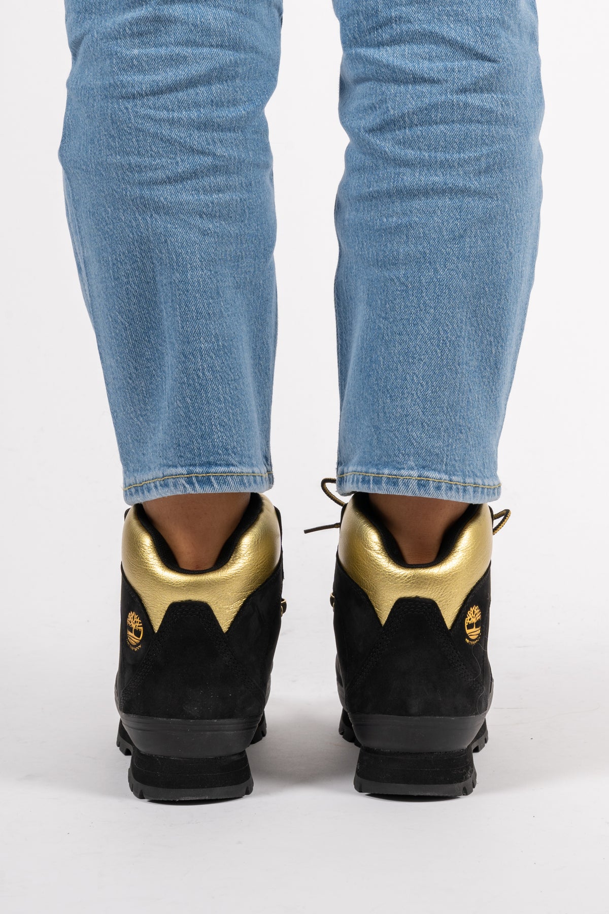 Euro Hiker - Black Nubuck With Gold