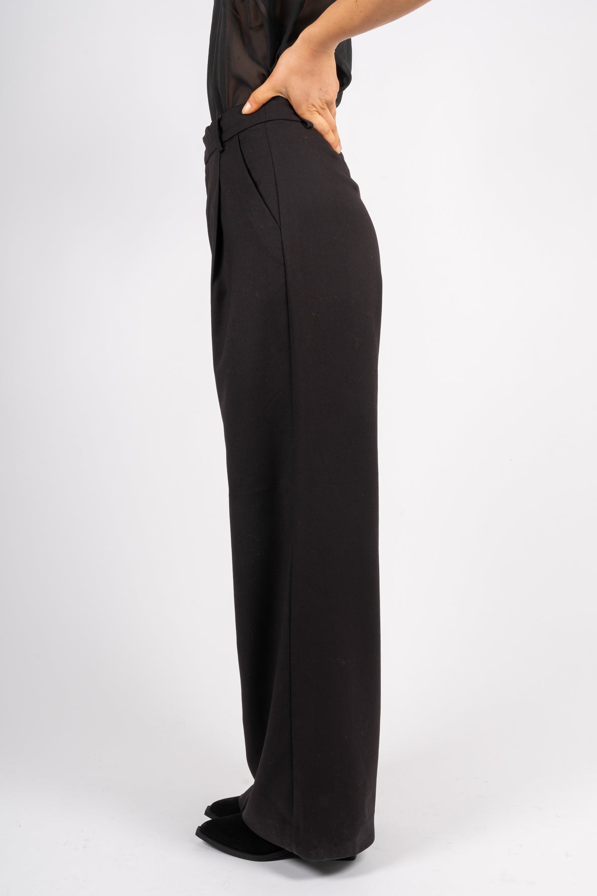 PaulaGZ MW Wide Pants - Black