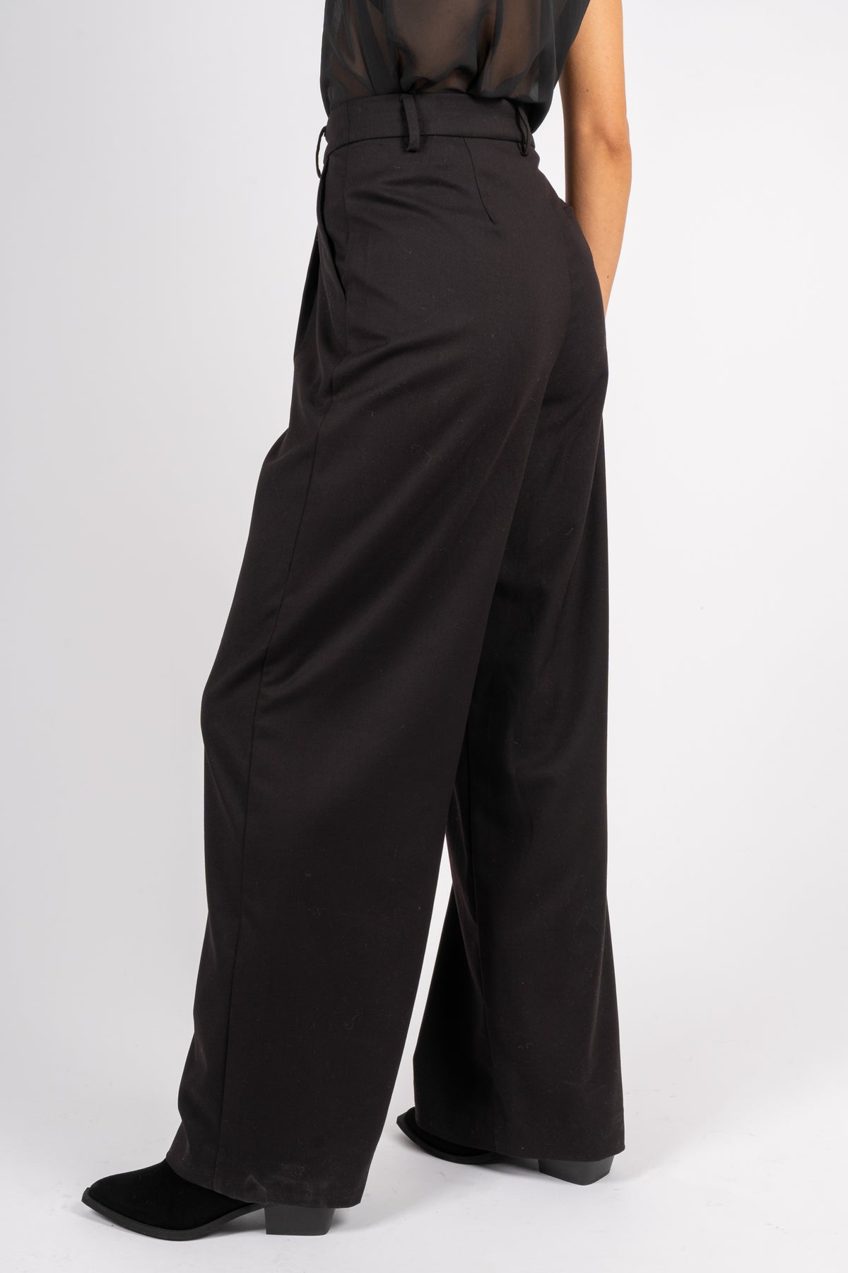 PaulaGZ MW Wide Pants - Black