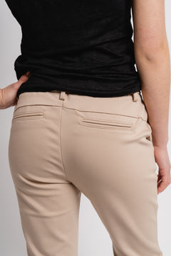Alice Cropped Flare Pant - Latte