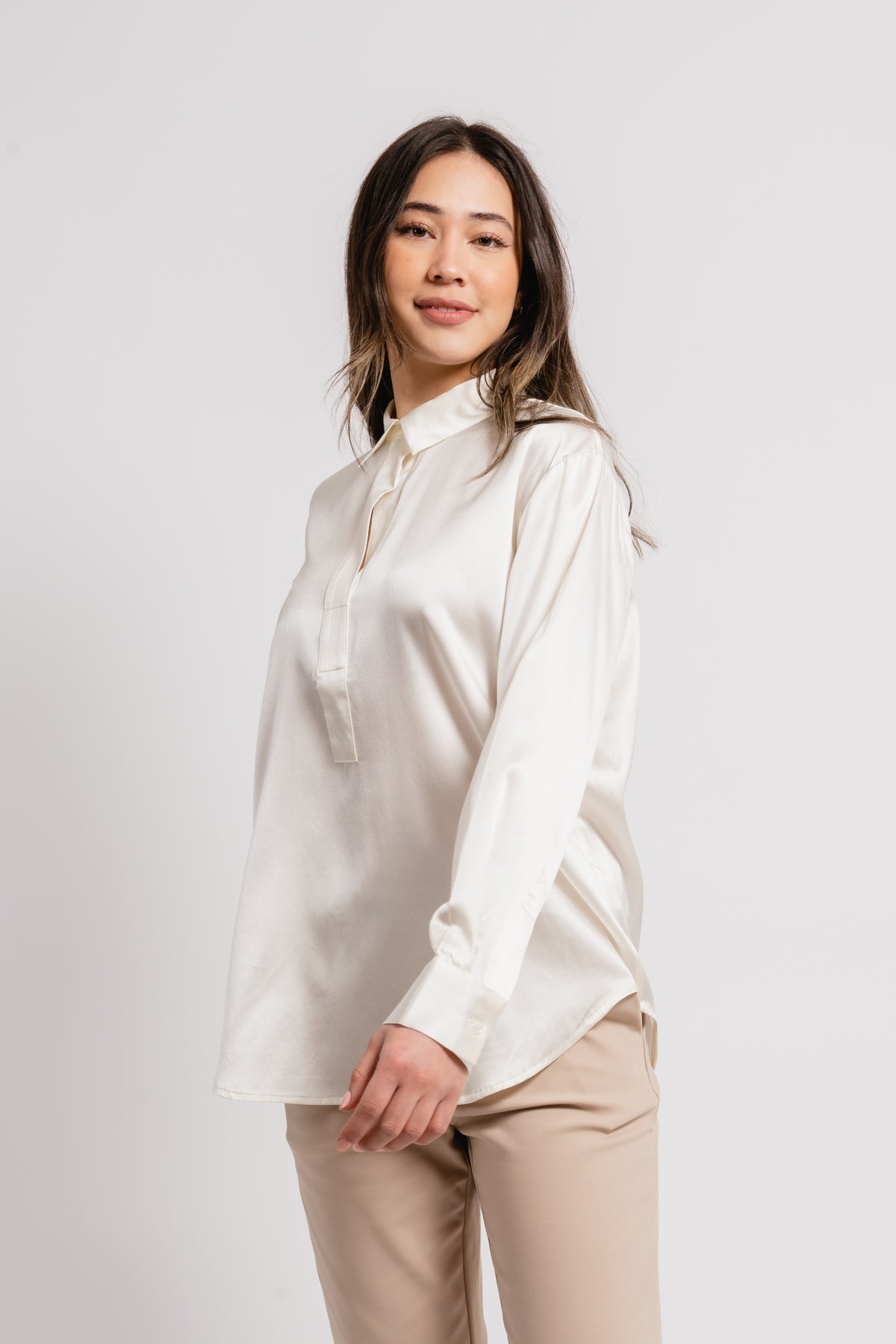 Leia Blus - Offwhite