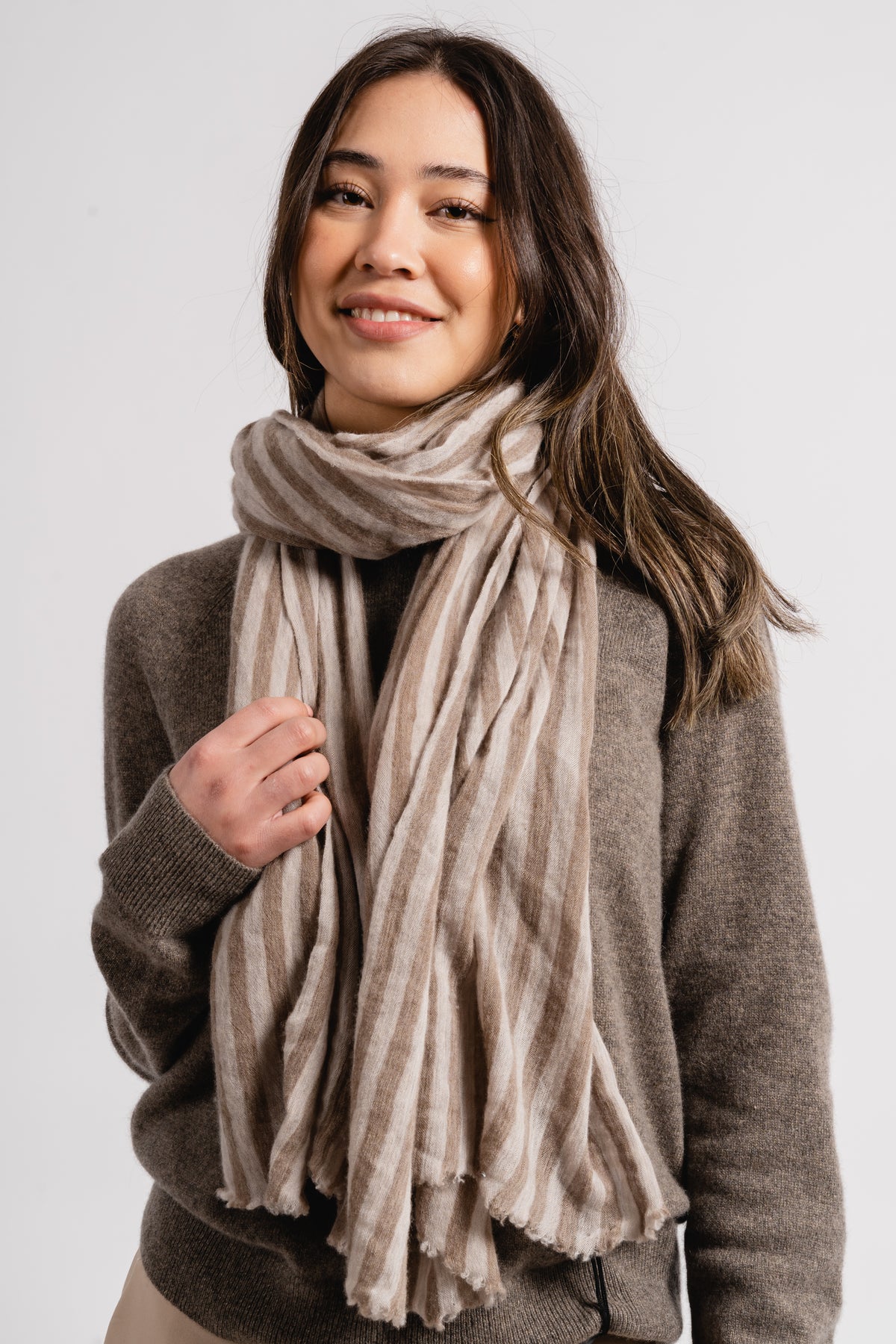 Luxury Milano - Big Stripe Light Beige/Taupe