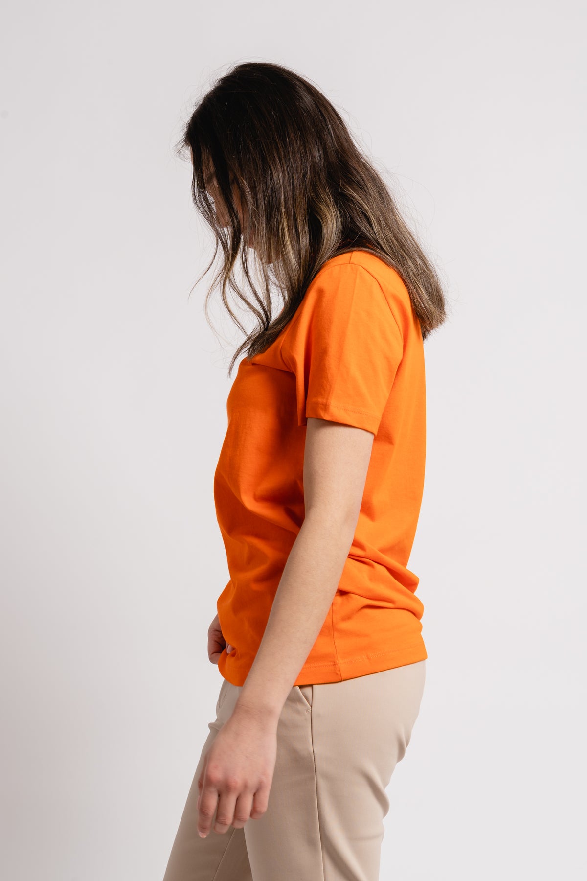 Myessential Ss O-Neck Tee - Orangeade