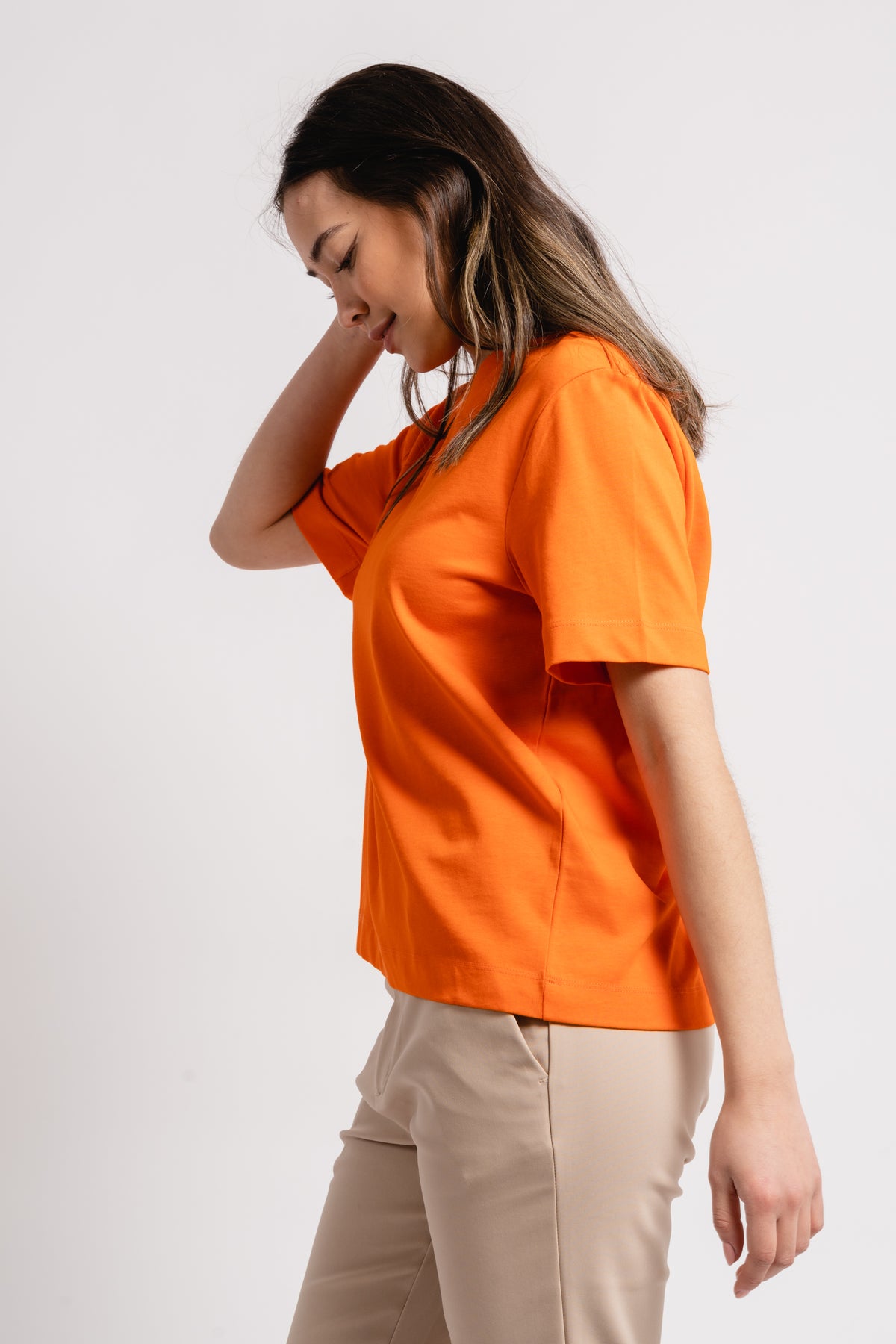 Essential Ss Boxy Tee - Orangeade
