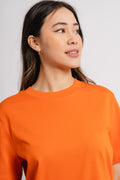 Essential Ss Boxy Tee - Orangeade