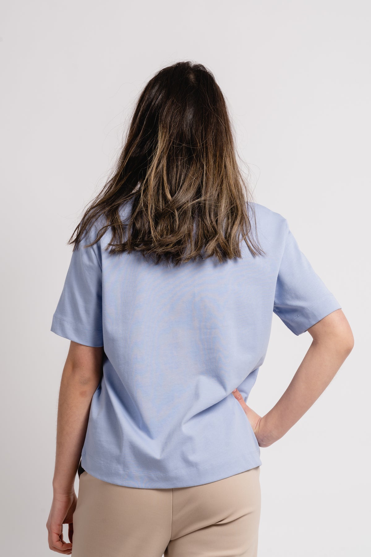 Essential Ss Boxy Tee - Blue Heron