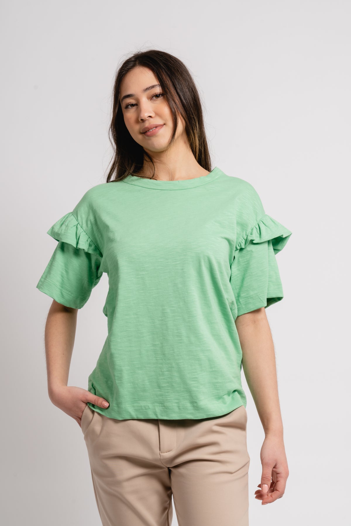 Rylie Ss Florence Tee M - Absinthe Green