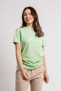 Myessential Ss O-Neck Tee - Pistachio Green
