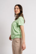 Myessential Ss O-Neck Tee - Pistachio Green