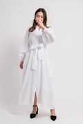 Josefin Linen Dress - White