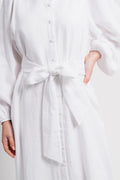 Josefin Linen Dress - White