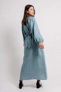 Josefin Linen Dress - Dusty Teal