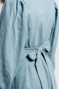 Josefin Linen Dress - Dusty Teal