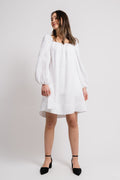 Alma Linen Dress - White