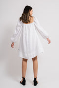 Alma Linen Dress - White
