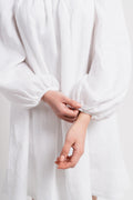 Alma Linen Dress - White