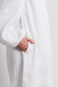 Alma Linen Dress - White