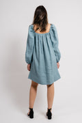 Alma Linen Dress - Dusty Teal