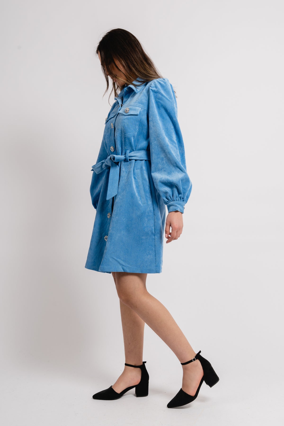 Melanie Dress - Azure Blue