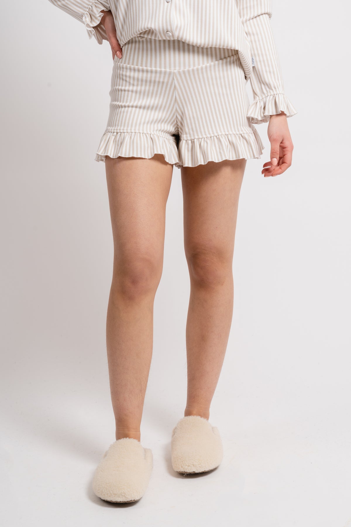 Marna Pysj Set - Striped Beige