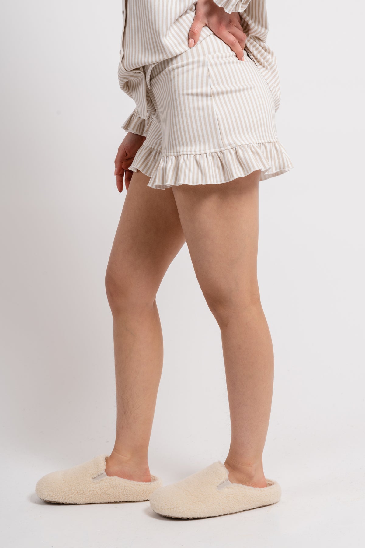 Marna Pysj Set - Striped Beige