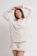 Marna Pysj Set - Striped Beige