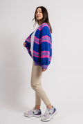 Vera Knit Cardigan - Blue/Lilac Mix