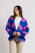 Vera Knit Cardigan - Blue/Lilac Mix