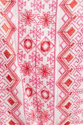 Logan Midi Dress Embrodery - Pink