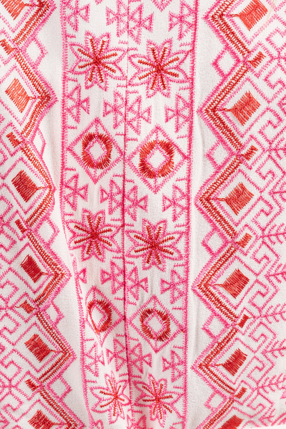 Logan Midi Dress Embrodery - Pink
