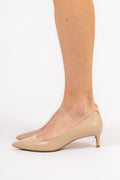 Alina Flex Leather Kitten Pump - Light Blush