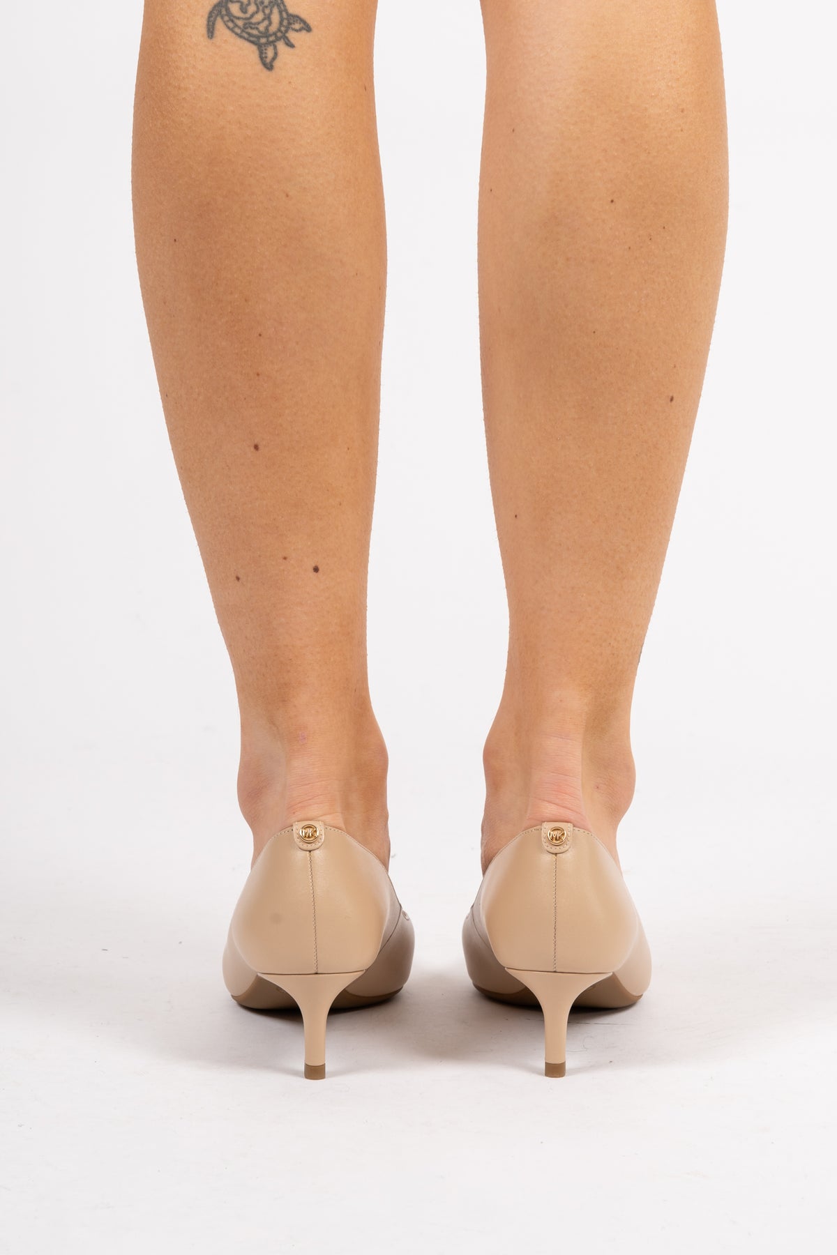 Alina Flex Leather Kitten Pump - Light Blush