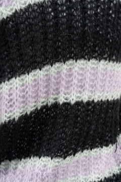 Vera Knit Cardigan - Black/Lavender/Cream
