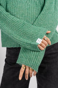Florie Zip Knit - Sea Green