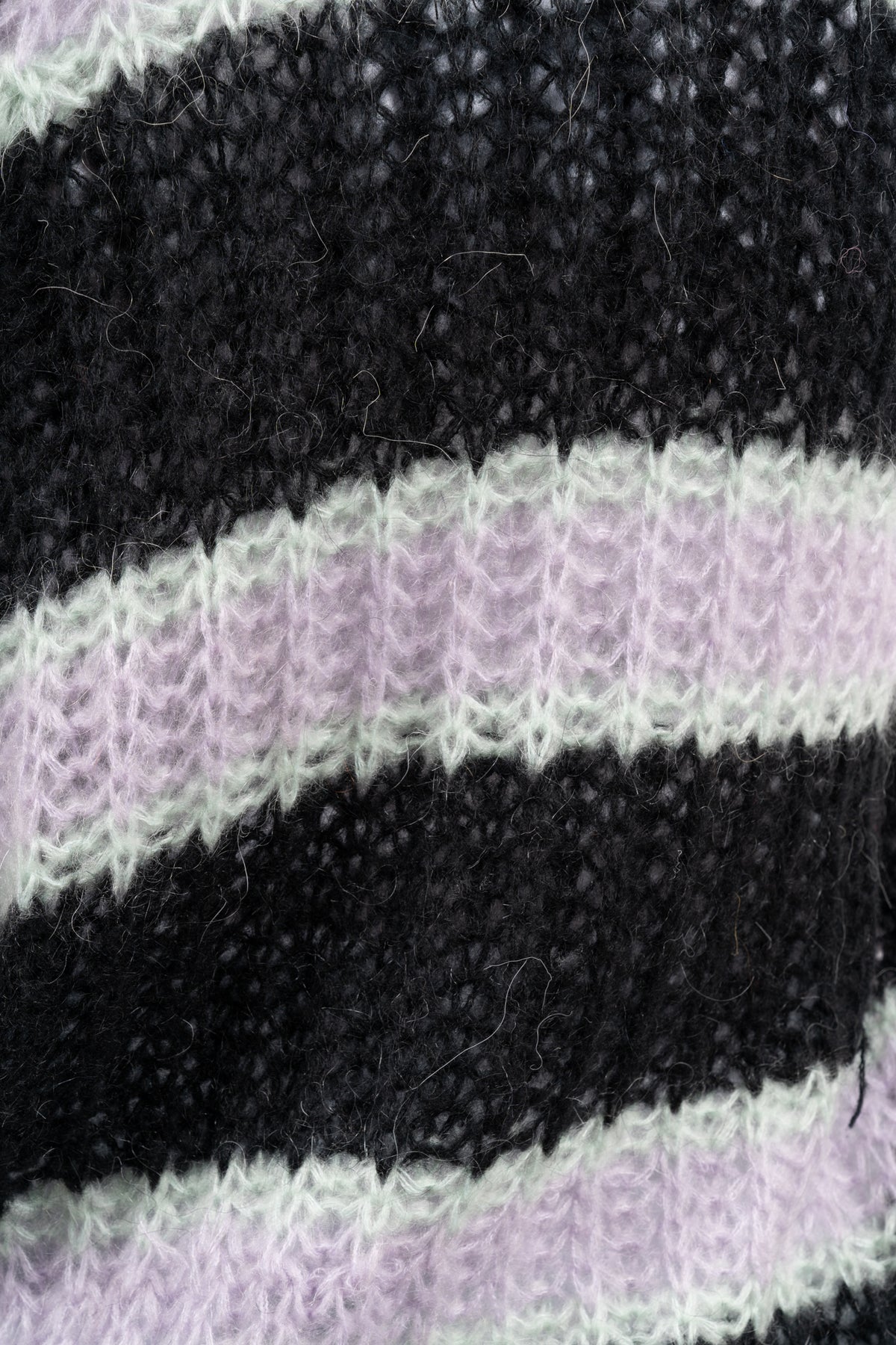 Vera Knit Cardigan - Black/Lavender/Cream