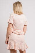 Lara Linen Tee - Dusty Pink