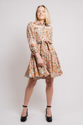 Keana Dress W Belt Linen - Ivory