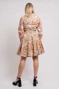 Keana Dress W Belt Linen - Ivory