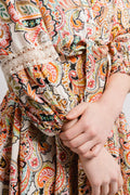 Keana Dress W Belt Linen - Ivory