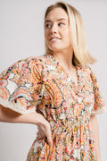 Rhona Long Dress Linen - Ivory