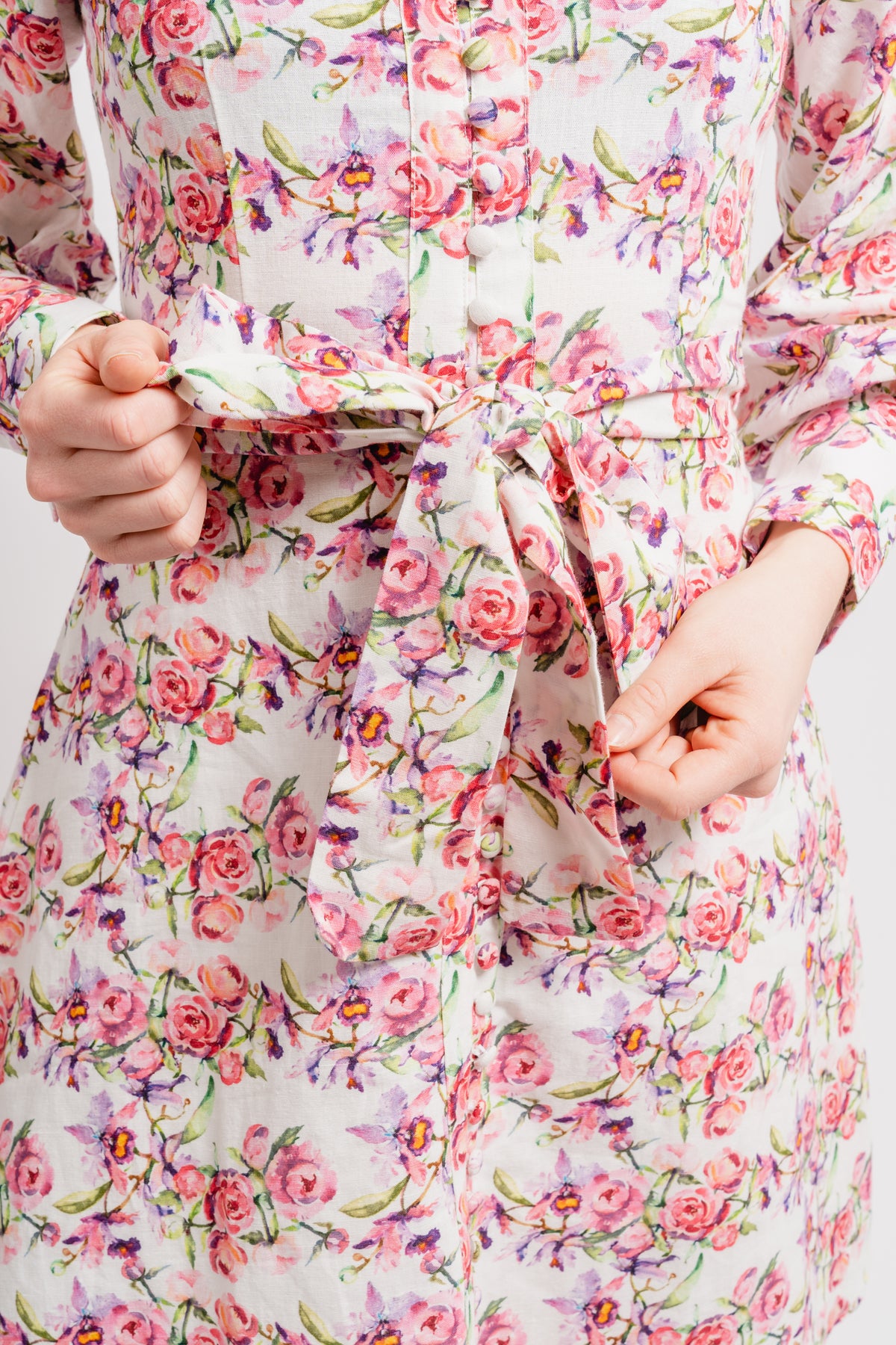Bertine Dress - Lavender Flower