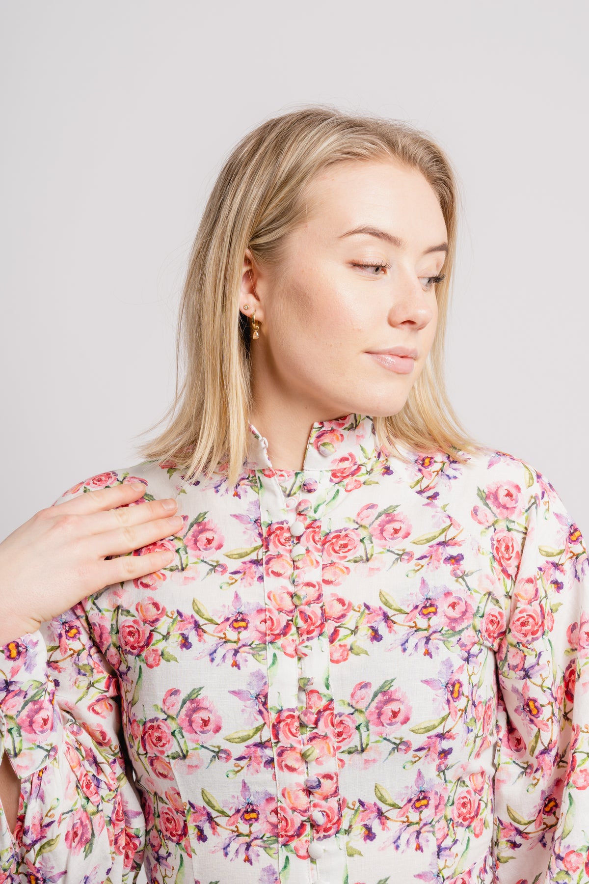 Bertine Dress - Lavender Flower