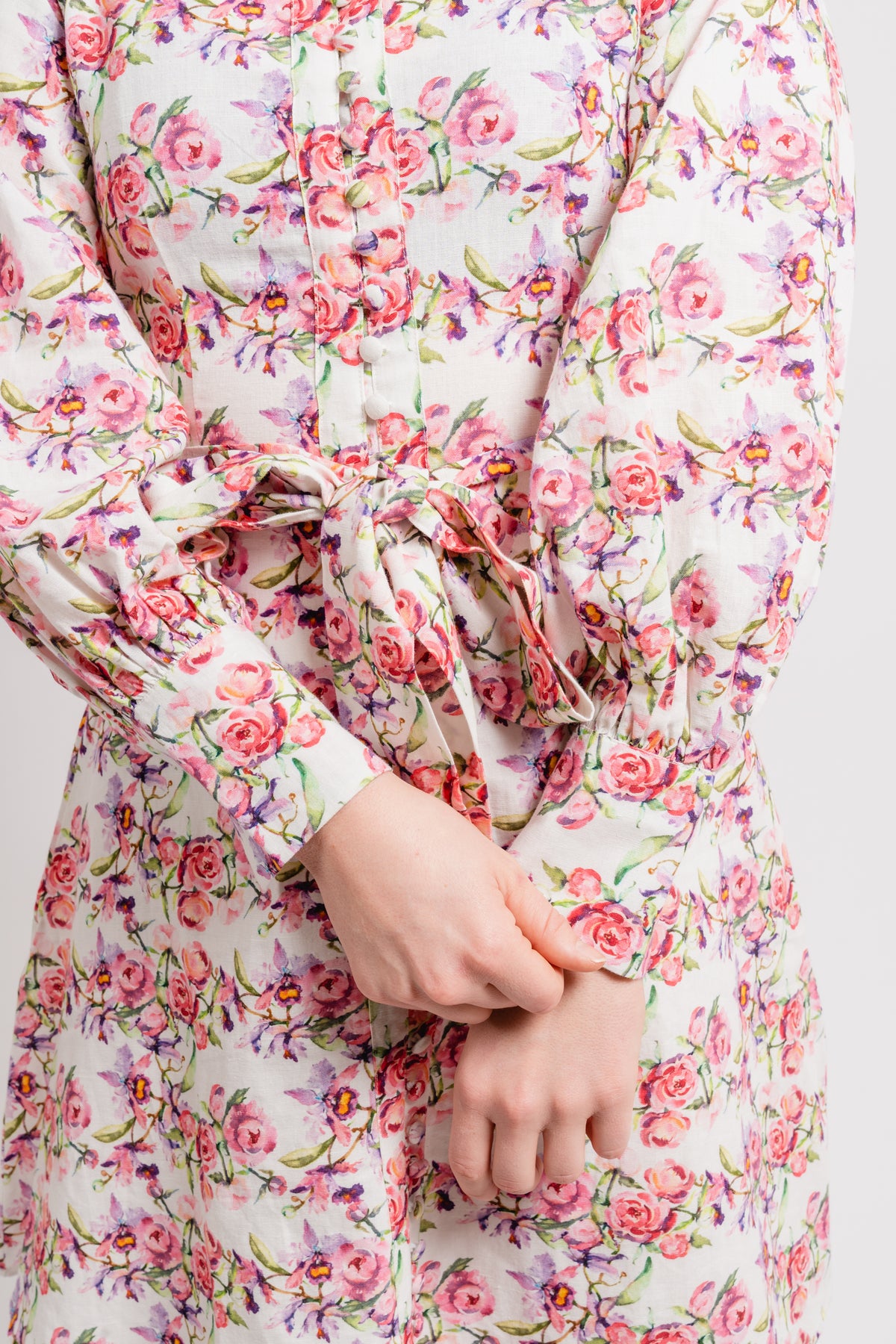Bertine Dress - Lavender Flower