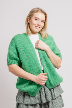 Mary Knit Cardigan - Bright Green