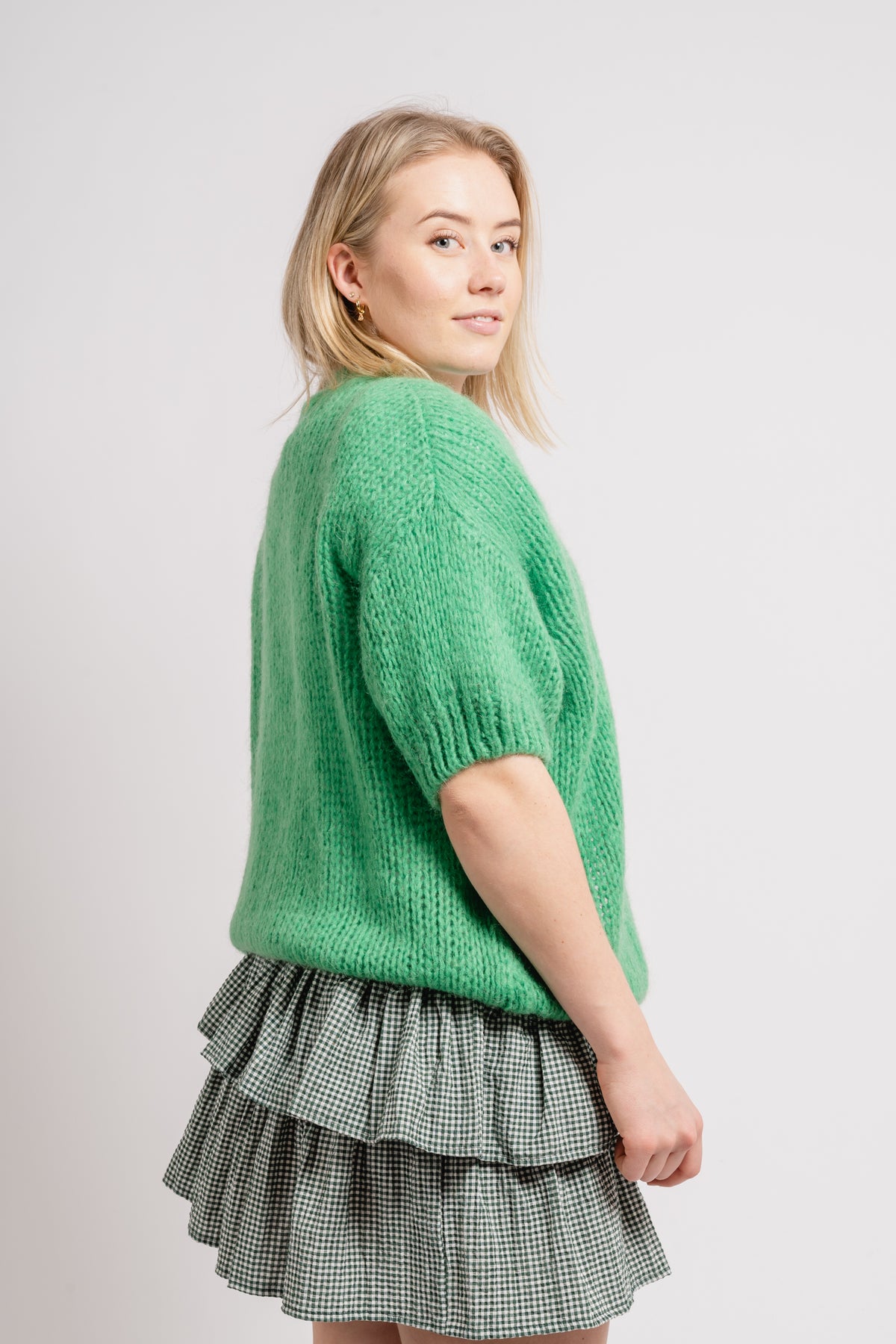 Mary Knit Cardigan - Bright Green